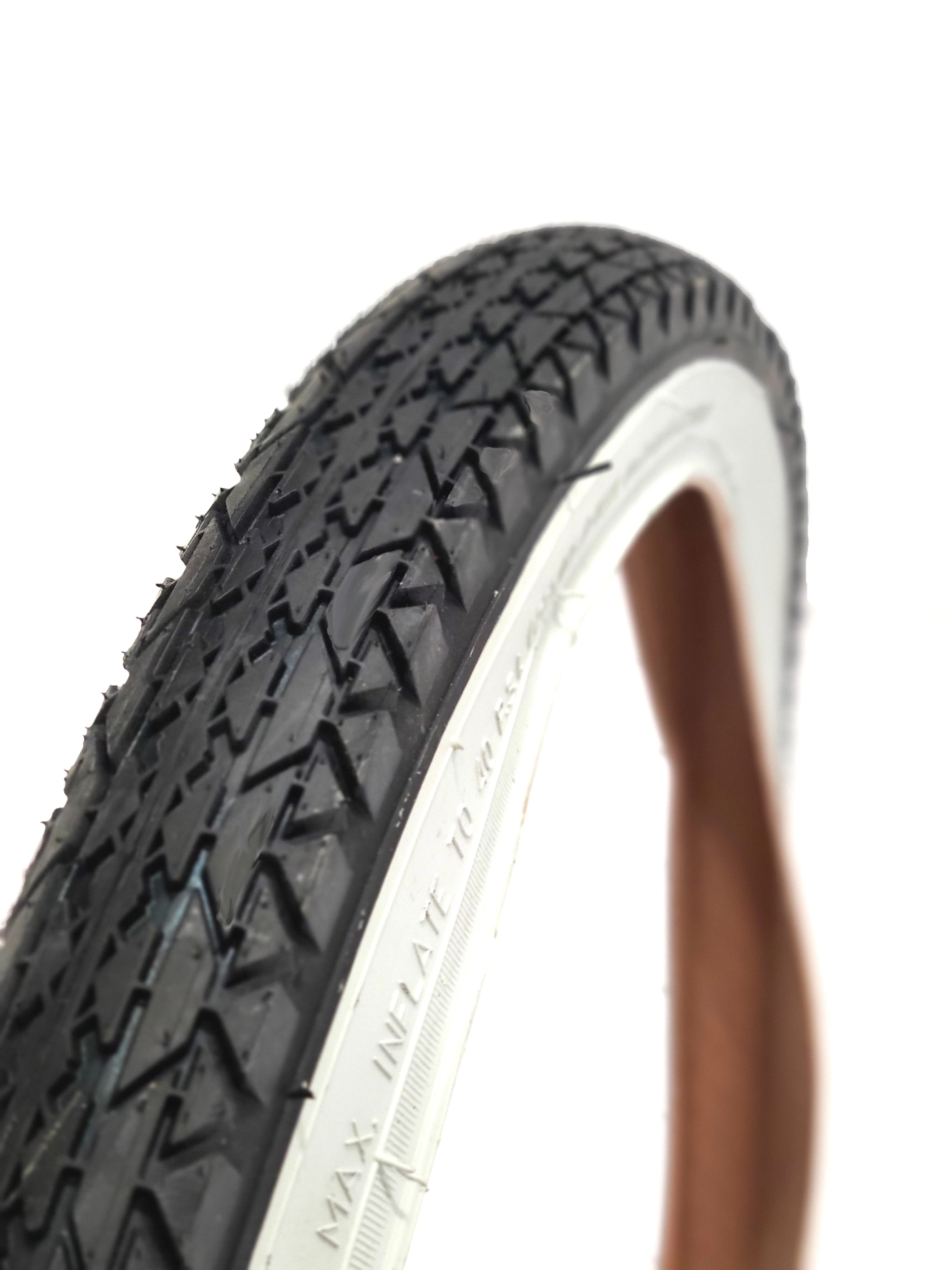 **Schwarze 26 Zoll Komfortreifen mit Weißwand – Stil trifft auf sanftes Fahren!**